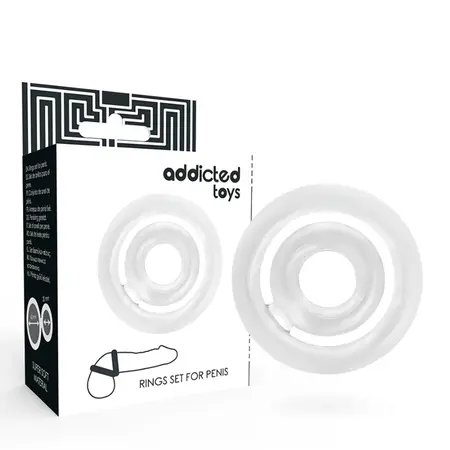 ADDICTED TOYS Potenz C-Prsten Prozirni Silikonski Dvostruki Set 42/20mm