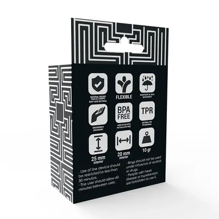 Addicted Toys Set od 3 Crna Silikonska Prstena za Podršku - Podesive Veličine