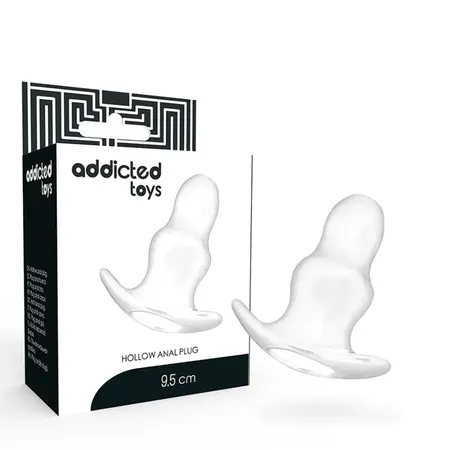 Addicted Toys Srednji Analni Dilatator 9.5 cm Transparentni TPE Sistem