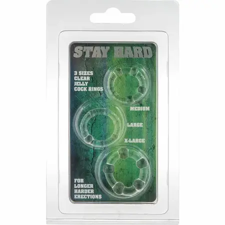 Seven Creations Set od 3 Transparentna Silikonska Potporna Prstena, 21-24mm