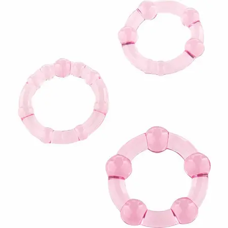 Seven Creations Rozni Silikonski Potporni Prstenovi Set od 3 - Podesive Veličine