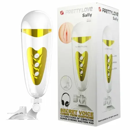 Pretty Love Sally Intimate Machine with Vibration & Audio System, USB, Black