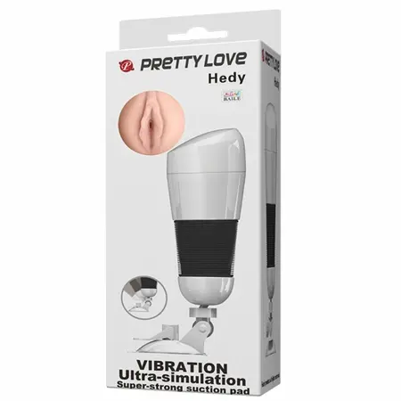 Pretty Love Hedy Intimate Device with Vibration, Anatomical Texture, Pearl Case
