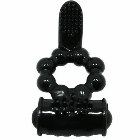 Baile Sweet Ring Dvostruka Stimulacija Silikonski Intimni Prsten Crni