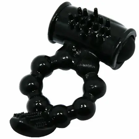 Baile Sweet Ring Dvostruka Stimulacija Silikonski Intimni Prsten Crni