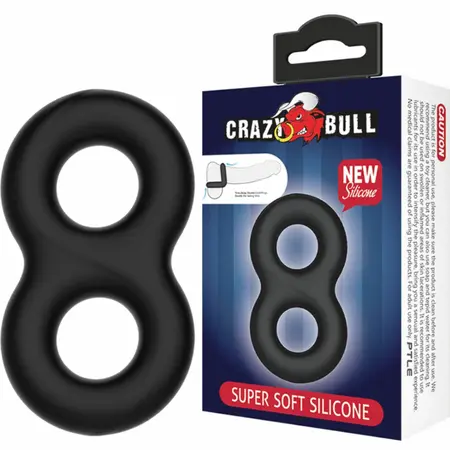 Crazy Bull Dvostruki Medicinski Silikonski Potporni Prsten - Ekstra Fleksibilan 8.5 cm