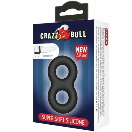 Crazy Bull Dvostruki Medicinski Silikonski Potporni Prsten - Ekstra Fleksibilan 8.5 cm