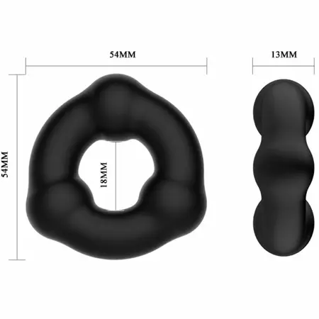 Crazy Bull Super Soft Silicone Comfort Ring sa Nodul Teksturom 5.4cm