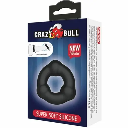 Crazy Bull Super Soft Silicone Comfort Ring sa Nodul Teksturom 5.4cm