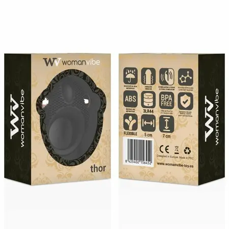 Womanvibe Thor Silikonski Vibrirajući Prsten - Fleksibilan Ergonomski Dizajn 5x7cm