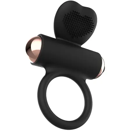 Womanvibe Zeus Silikonski Intimni Prsten - Ergonomski, 4.1x8.6 cm, Crna