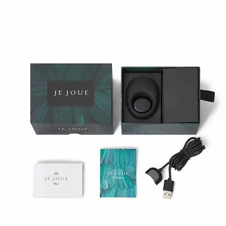 Je Joue Mio Rechargeable Ring Black - Flexible Silicone System