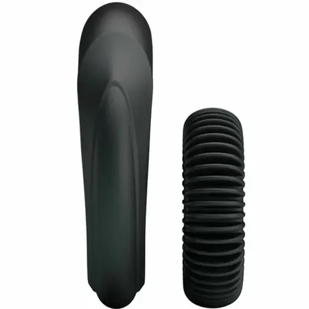Baile Manhood Kit Set of 2 Silicone Rings Flexible Waterproof Black