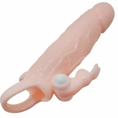 Baile Brave Man Intimate Extension with Dual Vibrating System 16.5 cm Flesh