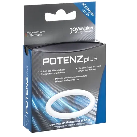 JOYDIVISION POTENZduo Plus Silikonski Potporni Prsten Bela M