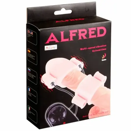 Baile Alfred Intimate Vibrating Sleeve Set with Dual Remote Control, Natural