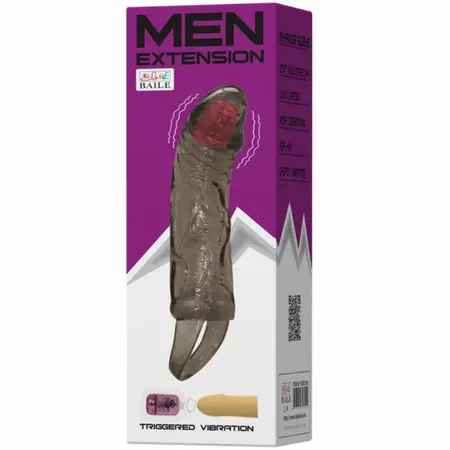 Baile Extension Sleeve 13.5 cm with Vibrating System & Support Strap