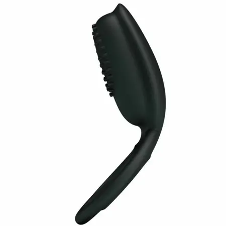 Pretty Love Esther Intimate Silicone Ring with Vibrating Feature Black
