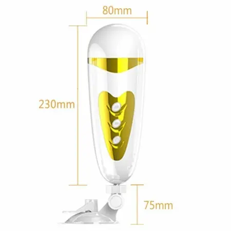 Pretty Love Sally Male Device with Vibration, Sound & Suction Cup - USB Rechargeable