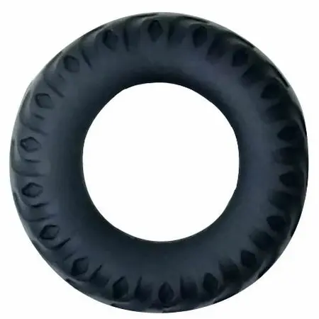 Baile Titan Silicone Ring Black-Green 2cm Adjustable Comfort Fit
