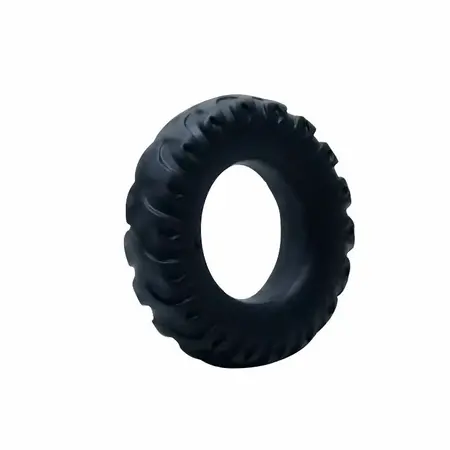 Baile Titan Silicone Ring Black-Green 2cm Adjustable Comfort Fit