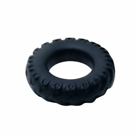 Baile Titan Silicone Ring Black-Green 2cm Adjustable Comfort Fit