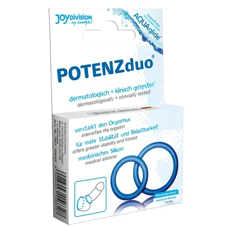 JOYDIVISION POTENZduo S - Dvostruki Anatomski Silikonski Prstenovi za Poboljšanje