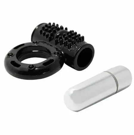Baile Power Ring Intimate Stimulation System 10-Mode Black TPR