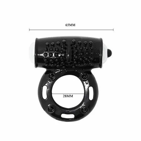 Baile Power Ring Intimate Stimulation System 10-Mode Black TPR