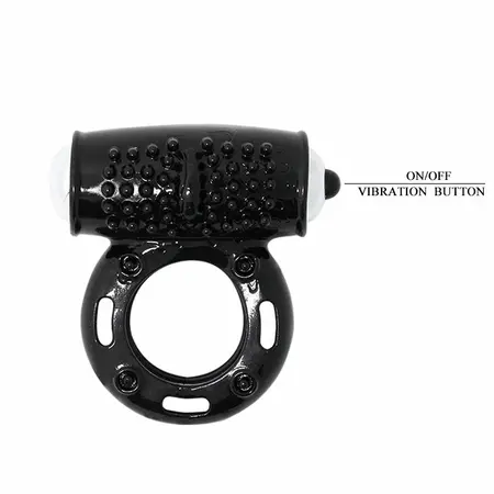 Baile Power Ring Intimate Stimulation System 10-Mode Black TPR