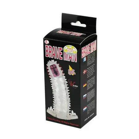Baile Brave II Man Senzorski Produžetak Fleksibilni Vibrirajući Navlaka 18cm