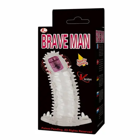Baile Brave II Man Senzorski Produžetak Fleksibilni Vibrirajući Navlaka 18cm