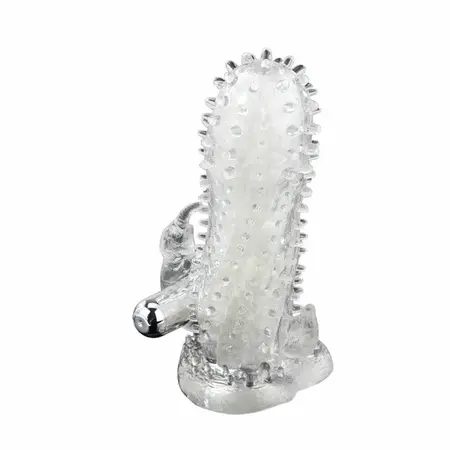 Baile Brave Man Rabbit Extension Sleeve with Vibrating Stimulator 18cm