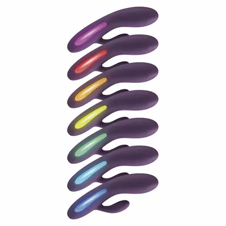 TOYJOY Splendor Light Purple Dual Motor Silicone Intimate Machine 17cm