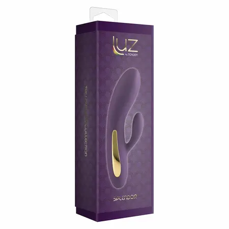 TOYJOY Splendor Light Purple Dual Motor Silicone Intimate Machine 17cm