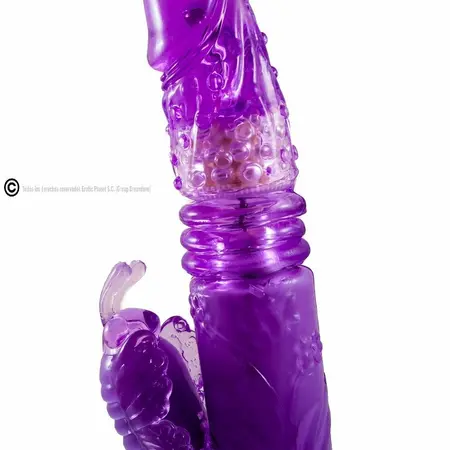 Baile Lilac Rabbit Up & Down Rotator Multi-Function Intimate Device 18.5cm