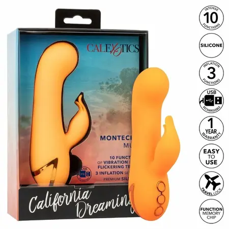 CalExotics Montecito Muse Dual Action Vibrator Narandžasti USB Punjiv