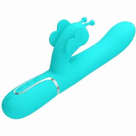 Pretty Love Butterfly Aqua Green 4-u-1 Multi-Funkcionalni Intimni Uređaj