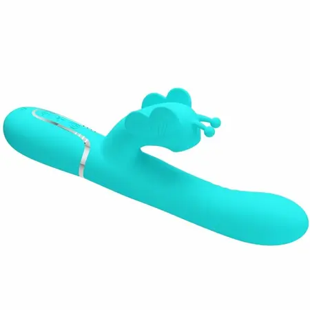Pretty Love Butterfly Aqua Green 4-u-1 Multi-Funkcionalni Intimni Uređaj