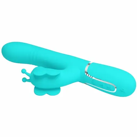 Pretty Love Butterfly Aqua Green 4-u-1 Multi-Funkcionalni Intimni Uređaj