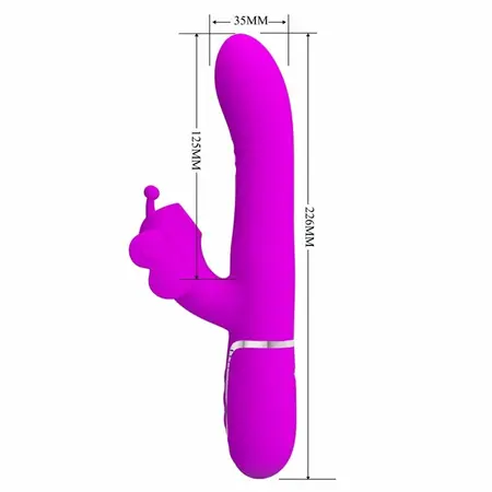Pretty Love Butterfly 4-u-1 Multi-Funkcionalni Intimni Sistem Fuchsia