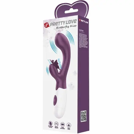 Pretty Love Butterfly Kiss Dual Motor Intimate Device Purple 30 Modes
