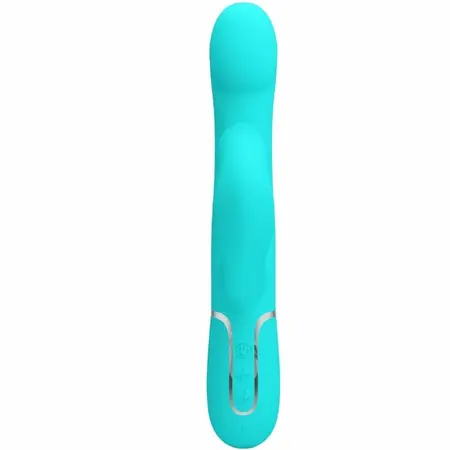 Pretty Love Rabbit Vibrator Pearls Aqua Green - Dual Motor & Beads Sistem