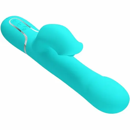 Pretty Love Rabbit Vibrator Pearls Aqua Green - Dual Motor & Beads Sistem
