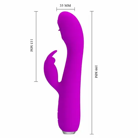 Pretty Love Rachel Punjivi Intimni Uređaj Ljubičasta 12 Funkcija