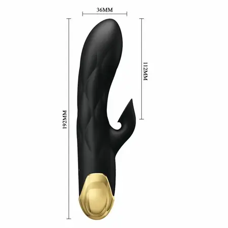 Pretty Love Luxury Crni Intimni Uređaj sa 18K Pozlatom, USB Punjiv
