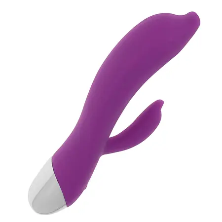 OHMAMA Flexible Dolphin Design Vibrator 22cm USB Rechargeable Lilac