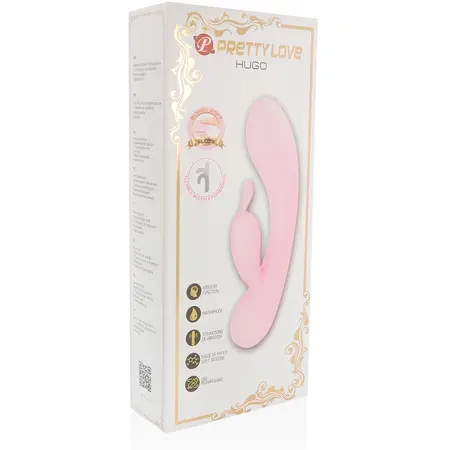 Pretty Love Hugo Flexible Silicone Intimate Machine with Dual Motors 165mm