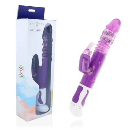 INTENSE Estuard Gore-Dole Rotator Vibrator Ljubicasta, 30cm, 12 Rezima
