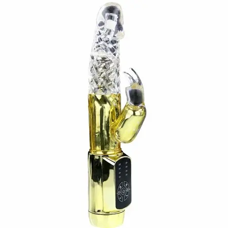 Baile US Rabbit Gold Prince Intimate Rotating Device, Gold, 23 cm